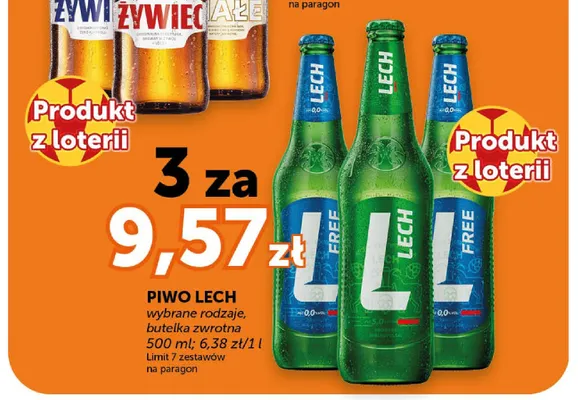 Piwo bezalkoholowe Lech Free 0,0% promocja w Groszek
