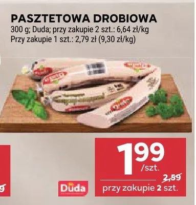 Pasztetowa Drobiowa Duda promocja w Stokrotka