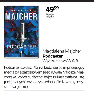 Książka Magdalena Majcher Podcaster promocja w Empik