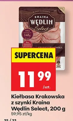 Kiełbasa krakowska Auchan promocja w Biedronka