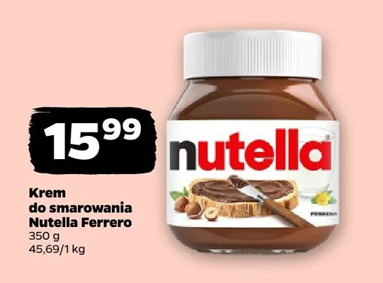 Krem do smarowania Nutella 350 g promocja w Netto