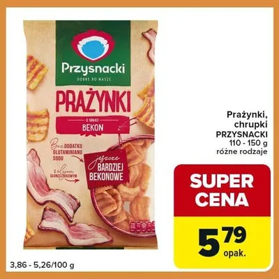 Prażynki, chrupki Przysnacki promocja w Carrefour Express