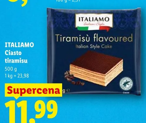 Ciasto tiramisu Italiamo promocja w Lidl