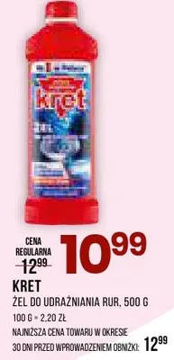 Żel do udrażniania rur promocja w Drogerie Natura