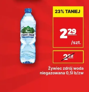 Woda niegazowana Żywiec Zdrój promocja w API Market