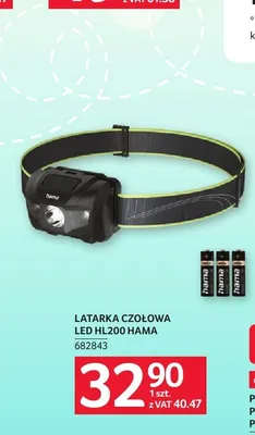 Latarka czołowa LED Hama HL200 promocja w Selgros