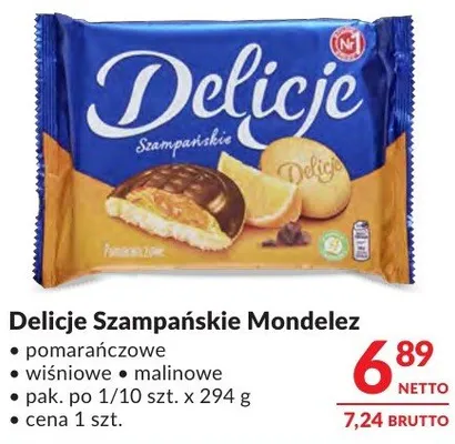 Delicje Szampańskie Mondelez promocja w Makro