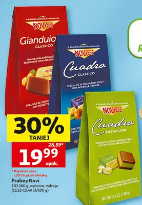 Praliny Cuadro Pistacchio Novi promocja w Auchan