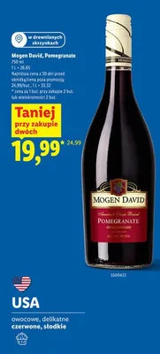 Wino Pomegranate promocja w Lidl