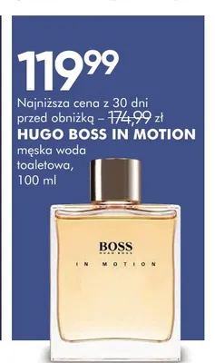 Woda toaletowa męska Hugo Boss In Motion promocja w Super-Pharm