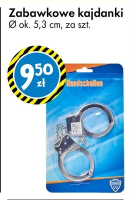 Zabawkowe kajdanki promocja w Tedi