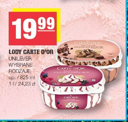 Lody Carte D'Or promocja w SPAR