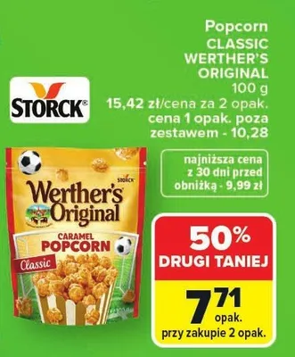 Popcorn Classic WERTHER'S ORIGINAL promocja w Carrefour