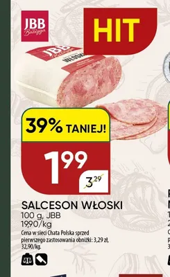Salceson włoski JBB promocja w Chata Polska