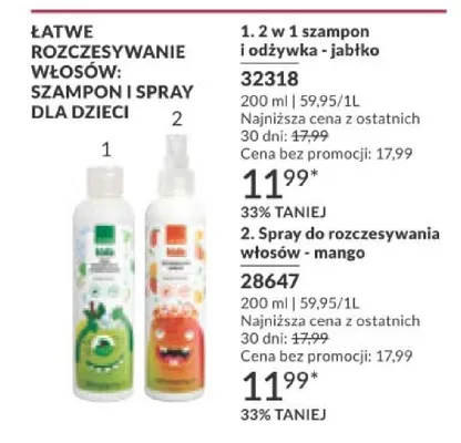 Spray do rozczesywania włosów mango promocja w AVON