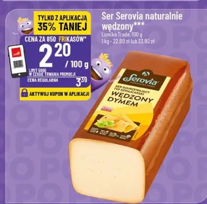 Ser Serovia naturalnie wędzony promocja w POLOmarket