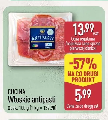 Włoskie antipasti CUCINA promocja w Aldi