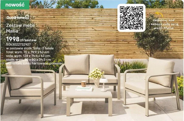 Zestaw mebli Mallia promocja w Castorama