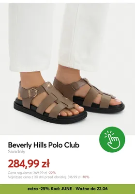 Sandały Beverly Hills Polo Club promocja w eobuwie.pl