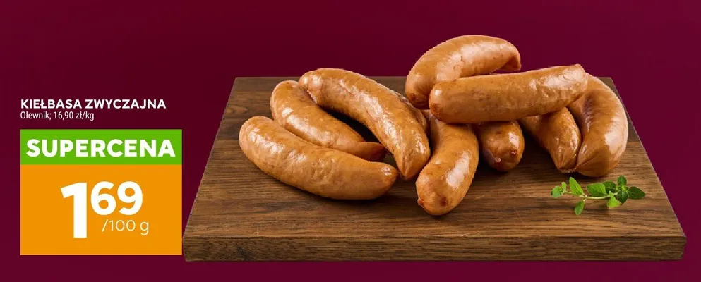 Kiełbasa zwyczajna Olewnik promocja w Stokrotka