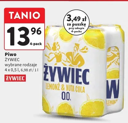 Piwo wybrane rodzaje promocja w Intermarche