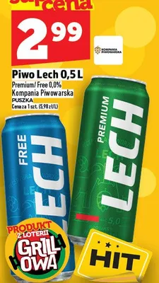 Piwo Lech promocja w TOPAZ