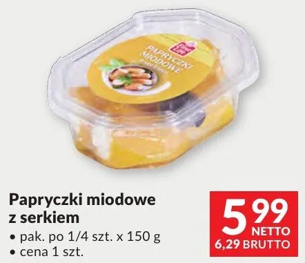 Papryczki miodowe z serkiem Fine Life promocja w Makro