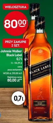 Whisky Johnnie Walker Black Label promocja w Żabka