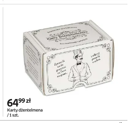 Gra Karty dżentelmena promocja w Empik