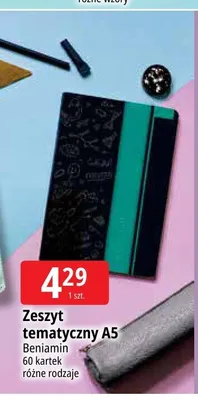 Zeszyt tematyczny A5 Beniamin 60 kartek promocja w Leclerc