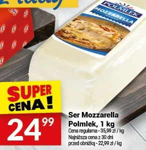 Ser Mozzarella Polmlek promocja w Twój Market