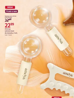 Kule szklane do masażu Amo'ya promocja w Rossmann