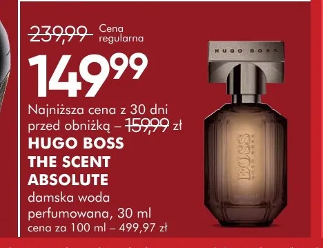 Woda perfumowana damska Hugo Boss The Scent Absolute promocja w Super-Pharm