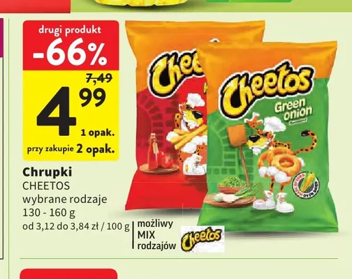 Chrupki Cheetos promocja w Intermarche