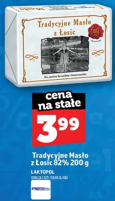 Tradycyjne Masło z Łosic 82% Laktopol promocja w TOPAZ