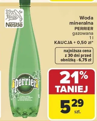 Woda mineralna gazowana promocja w Carrefour