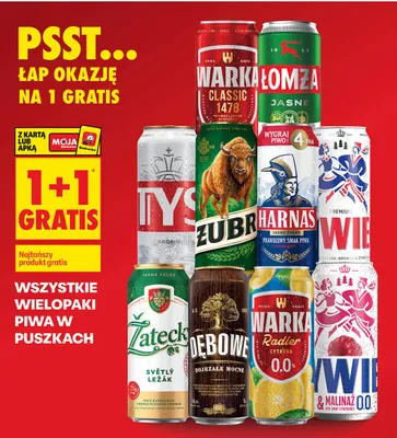 Piwo Harnaś Jasne Pełne promocja w Biedronka