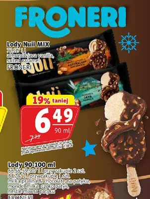 Lody Nuii MIX almond&java vanilla promocja w Prim Market