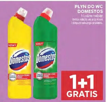 Płyn do WC Domestos 1 l różne rodzaje promocja w Stokrotka