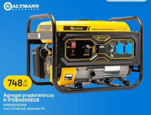 Agregat prądotwórczy Kaltmann K-PGB4000EU5 promocja w Castorama
