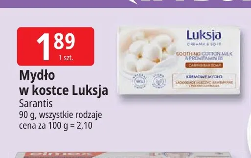 Mydło w kostce Luksja promocja w Leclerc