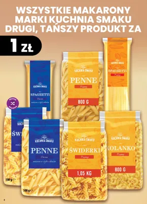 Makaron świderki durum Kuchnia Smaku promocja w Dino