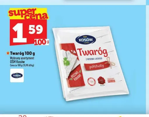 Twaróg półtłusty Kamos promocja w TOPAZ