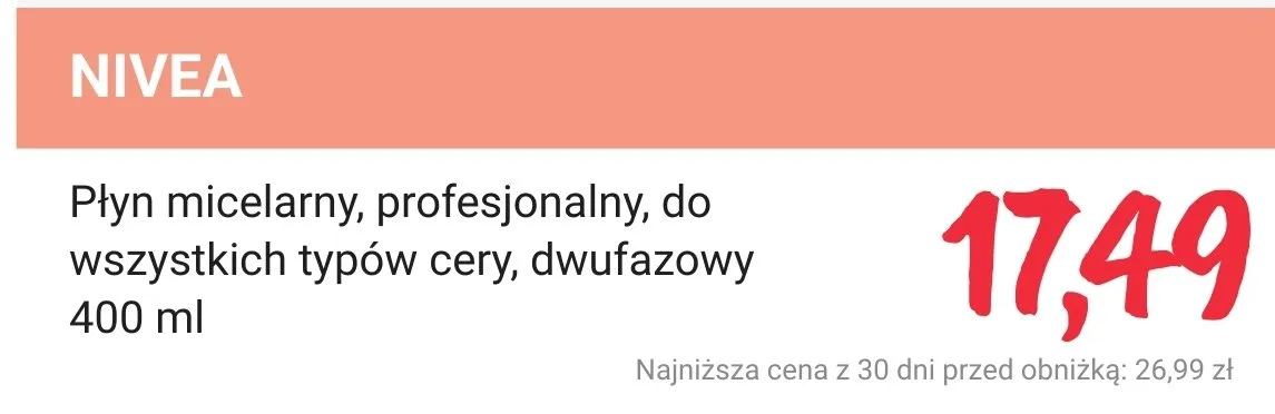 Płyn micelarny, profesjonalny, do wszystkich typów cery, dwufazowy promocja w Rossmann