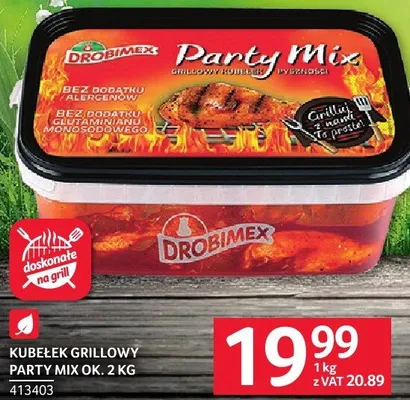 Kubełek grillowy party mix ok. 2 kg promocja w Selgros