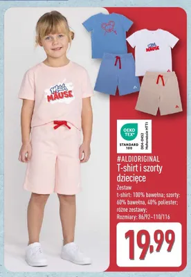 T-shirt i szorty dziecięce #ALDIORIGINAL promocja w Aldi