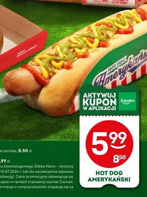 Hot Dog Amerykański promocja w Żabka