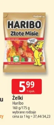 Żelki Haribo Złote Misie promocja w Leclerc