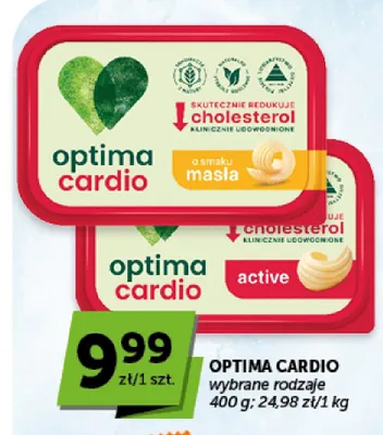 Margaryna Optima Cardio active promocja w Groszek
