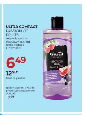 Żel pod prysznic Ultra Compact Passion of Fruits promocja w Drogerie Jawa